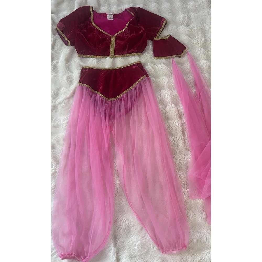 Vintage California Costume I Dream Of Jeannie Genie Halloween Disguise Set Pink